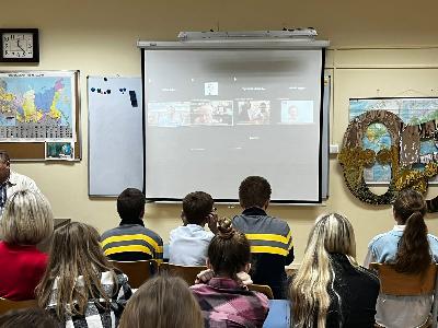 Телемост с ветераном Великой Отечественной войны Масловым Е.И.