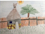 3 место Африканская хижина Янушкис Рада, 2 класс Замбия